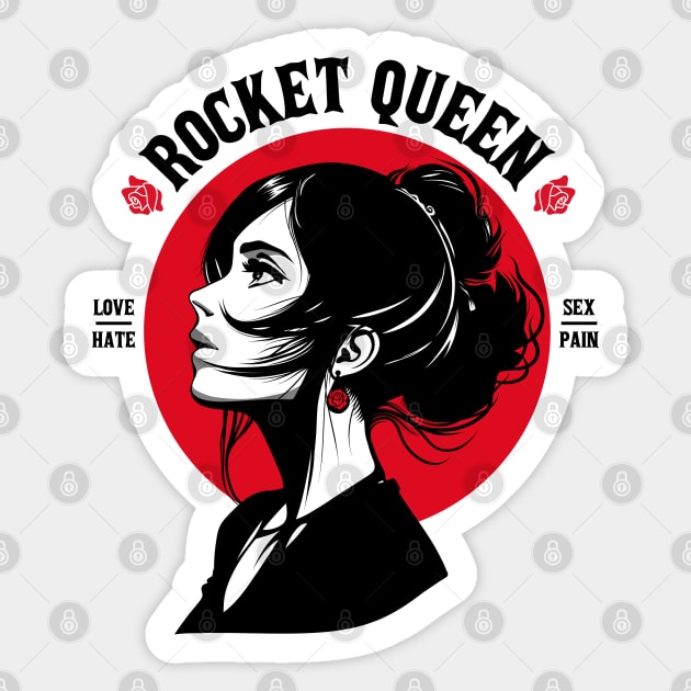 ROCKET QUEEN Sticker by artslaves